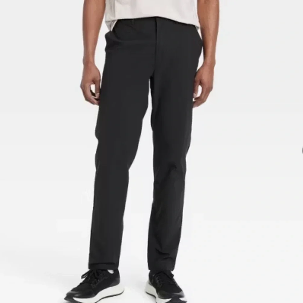Men's All In Motion Black 360 Lifestyle Trouser Pants Sz-36x30 NWT Reg Fit